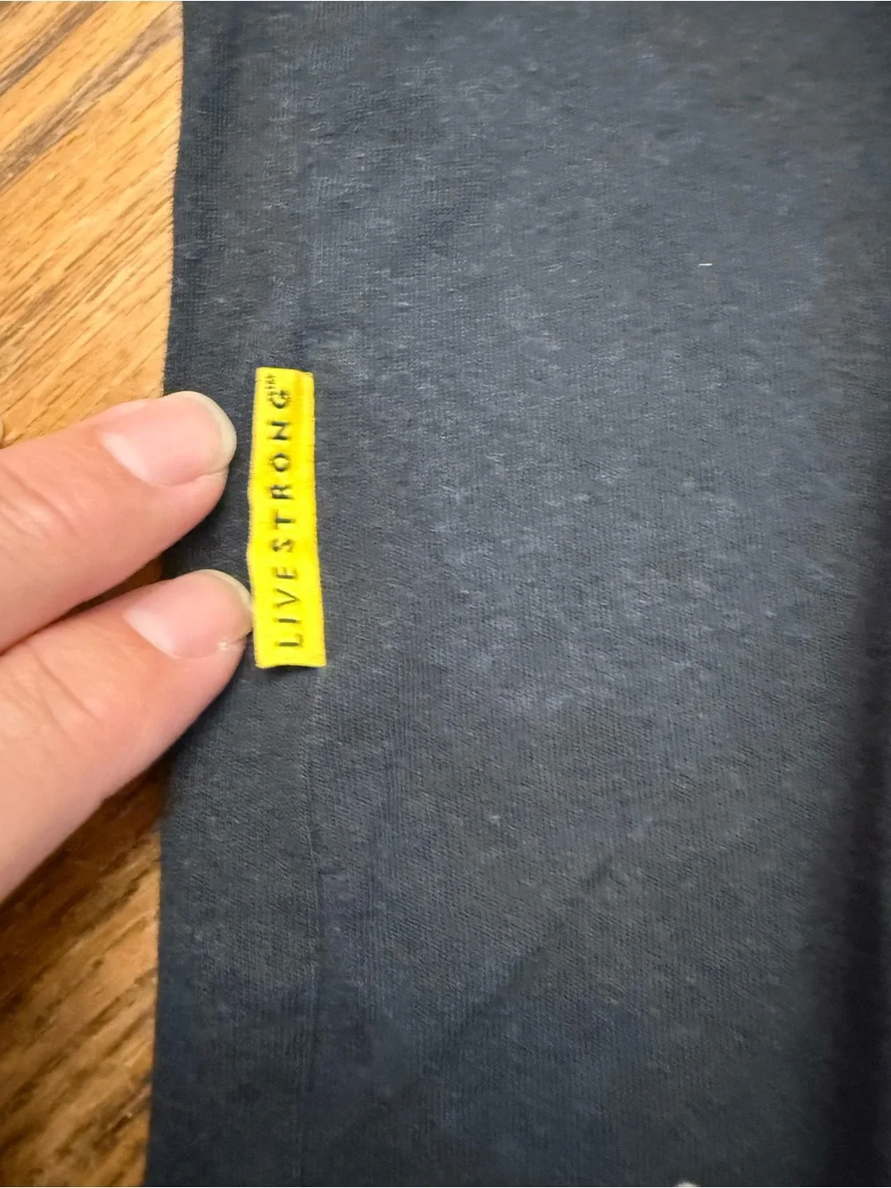 Nike Black Livestrong Short Sleeve Tee with Yellow Accents